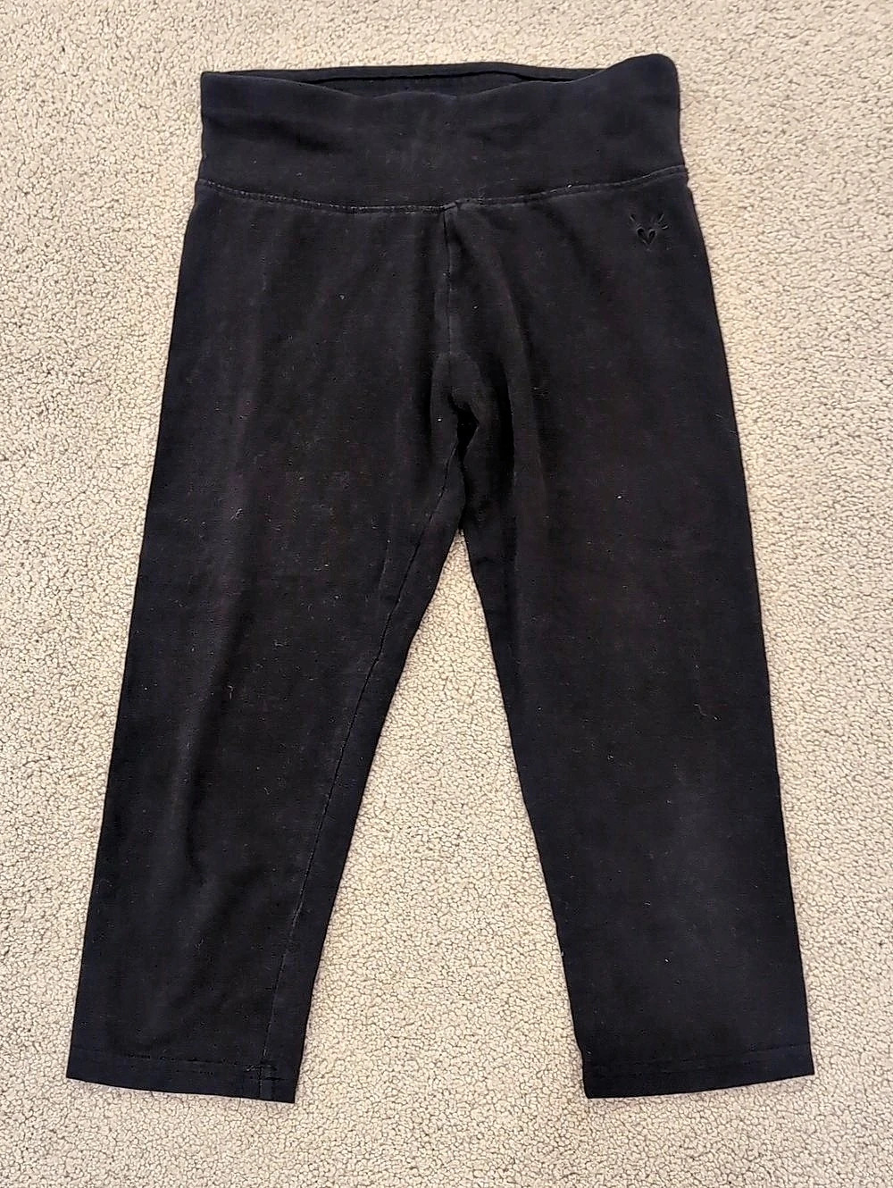 Justice Girls Black Capri Size 12